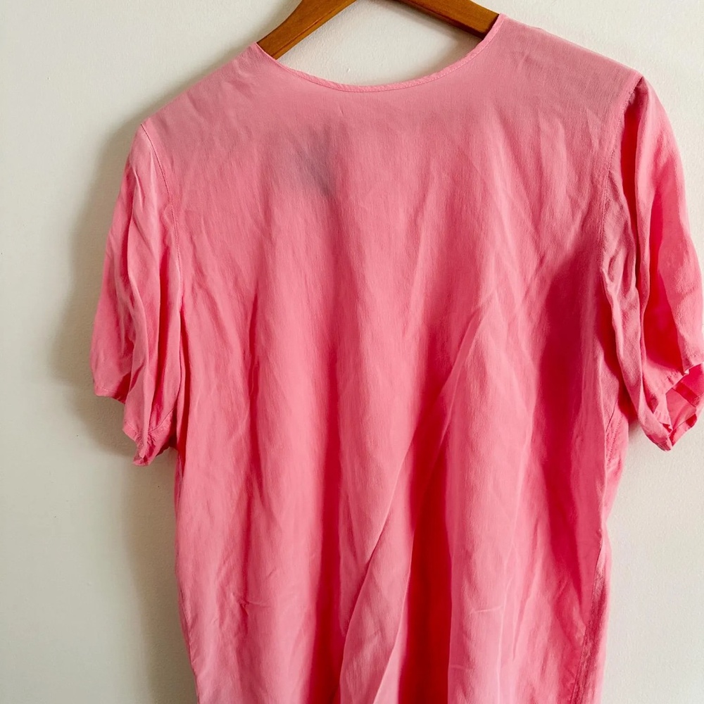 Vintage Bay Club Silk Blouse in Pink | Size: 12